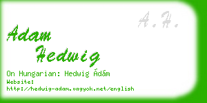 adam hedwig business card